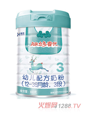 澳優(yōu)能立多睿優(yōu)幼兒配方奶粉（12-36月齡，3段）